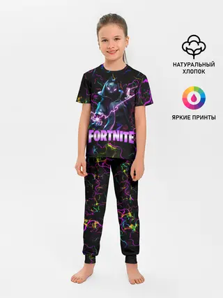 Детская пижама с брюками / Fortnite | Молнии