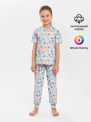 Детская пижама с брюками / Хоккей