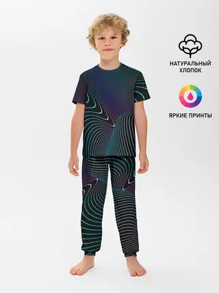 Детская пижама с брюками / НЕОН STRIPES
