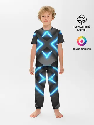 Детская пижама с брюками / НЕОНОВЫЕ СТРЕЛКИ 3D