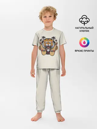 Детская пижама с брюками / Скейтер