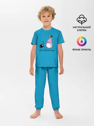 Детская пижама с брюками / Хомяк Бо ругается с духами сажи