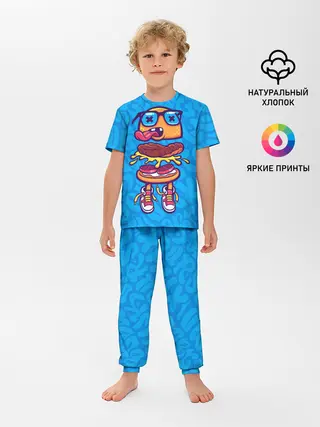Детская пижама с брюками / Бутерброд монстрик