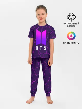 Детская пижама с брюками / BTS / БТС