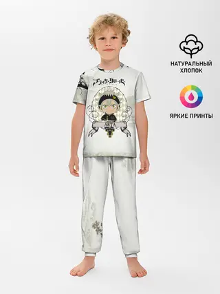 Детская пижама с брюками / Аста Чёрный клевер Япония