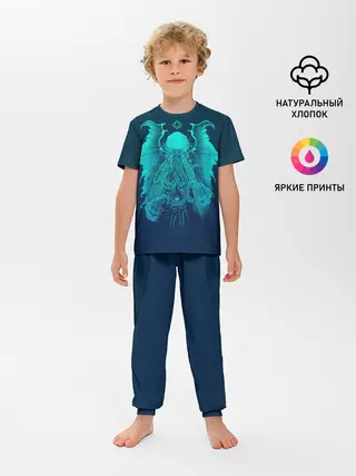 Детская пижама с брюками / Ктулху