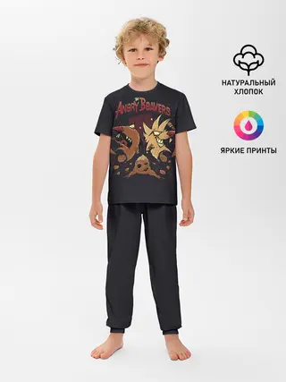 Детская пижама с брюками / Крутые бобры. Рокеры