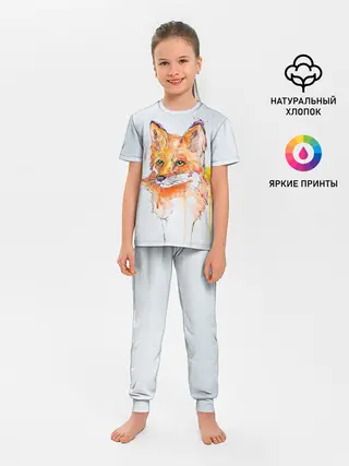 Детская пижама с брюками / Лисёнок