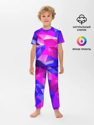 Детская пижама с брюками / NEON POLYGON