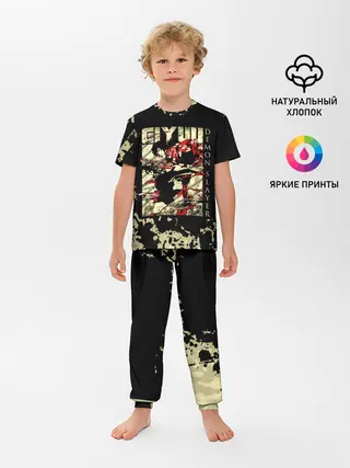 Детская пижама с брюками / GIYU Demon Slayer