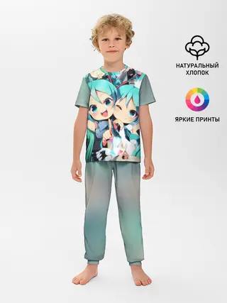 Детская пижама с брюками / Vocaloid