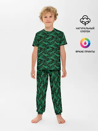 Детская пижама с брюками / Динозавры