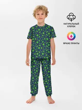 Детская пижама с брюками / Циркуль и линейка