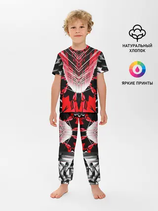 Детская пижама с брюками / STRIPES GEOMETRY