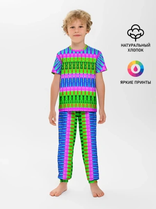 Детская пижама с брюками / ornament indian