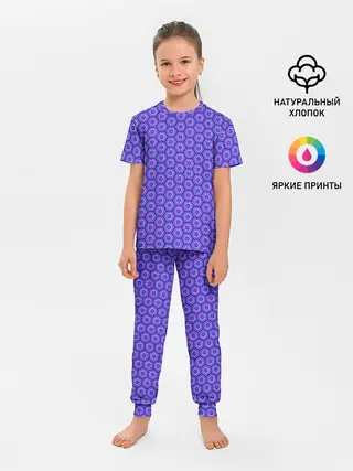 Детская пижама с брюками / Geometric Background