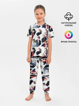 Детская пижама с брюками / BTS COLLAGE