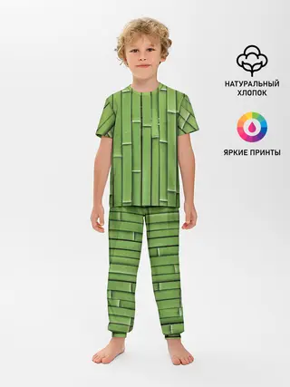 Детская пижама с брюками / Бамбук