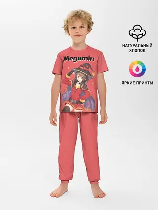 Детская пижама с брюками / Megumin показывает силу