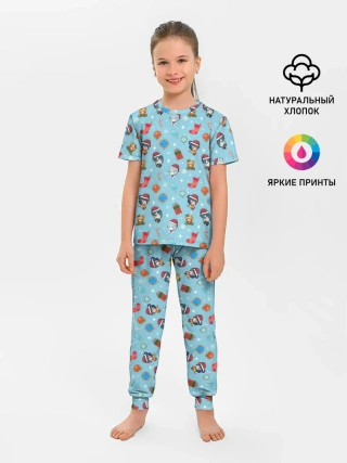 Детская пижама с брюками / GI Christmas Pattern