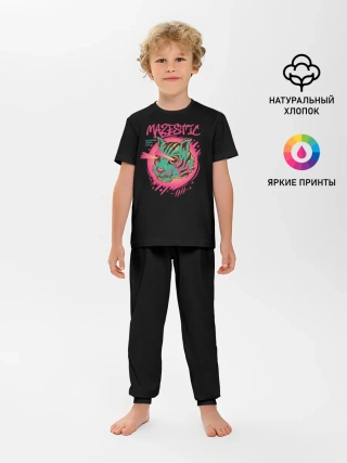 Детская пижама с брюками / Кот Majestic