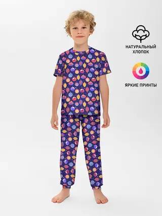 Детская пижама с брюками / Новогодние Ёлочные Украшения