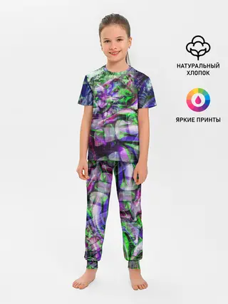 Детская пижама с брюками / Граффити на стене