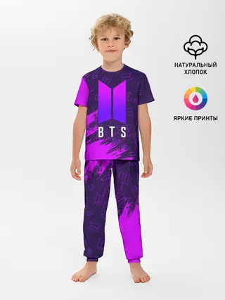 Детская пижама с брюками / BTS / БТС
