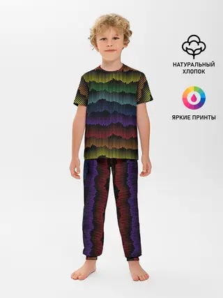Детская пижама с брюками / Радуга