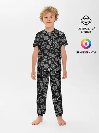 Детская пижама с брюками / Нинздя Черепашки | LogoBombing