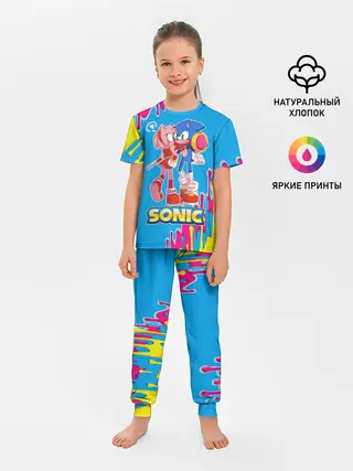 Детская пижама с брюками / Sonic