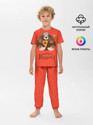 Детская пижама с брюками / Welcome to Russia