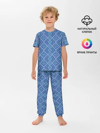 Детская пижама с брюками / Славянский орнамент