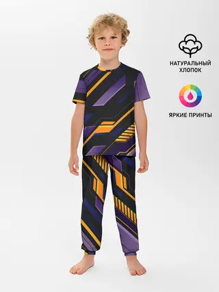 Детская пижама с брюками / ТЕХНО БРОНЯ | ФУТУРИЗМ
