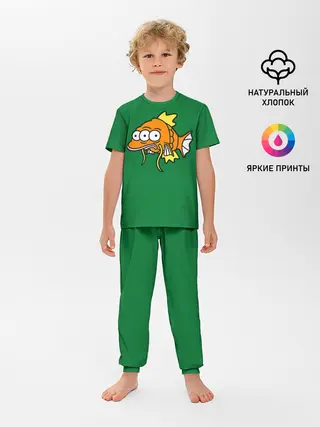 Детская пижама с брюками / Радиоактивная Рыбка