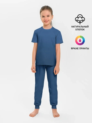 Детская пижама с брюками / 19-4052 Classic Blue