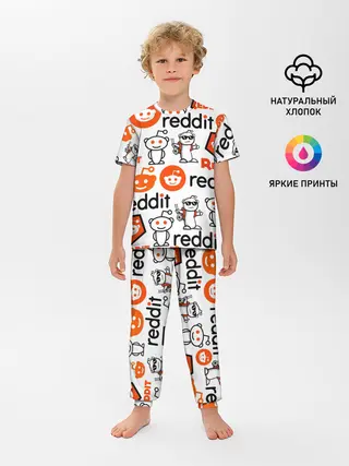 Детская пижама с брюками / REDDIT / РЕДДИТ / ЛОГОБОМБИНГ