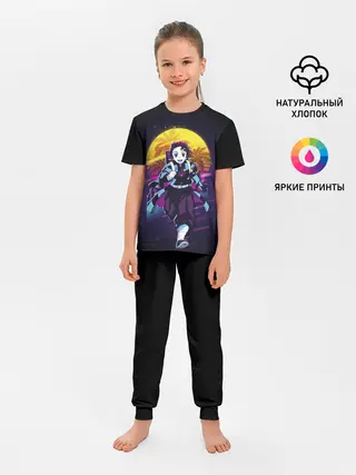 Детская пижама с брюками / Танджиро Камадо Kimetsu no Yaiba