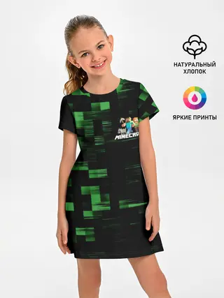Детское платье / MINECRAFT.