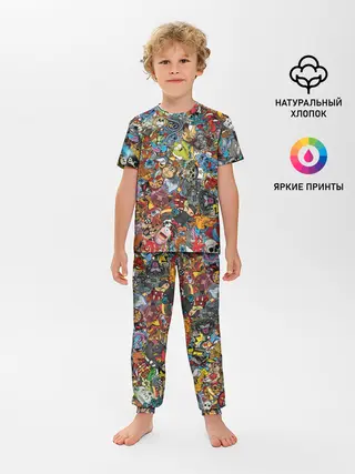Детская пижама с брюками / Стикеры