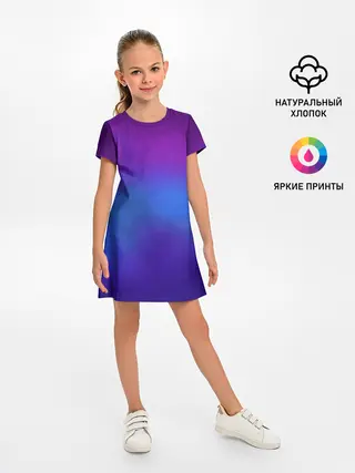 Детское платье / Leather gradient