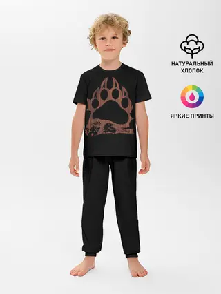 Детская пижама с брюками / Wolf Wood Style
