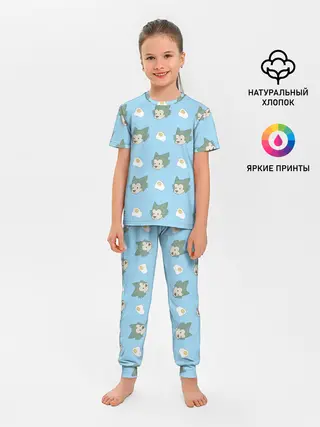 Детская пижама с брюками / Legosi pattern
