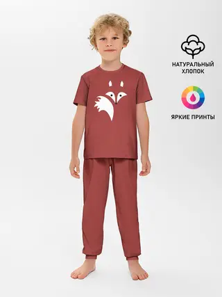 Детская пижама с брюками / Абстрактная лиса