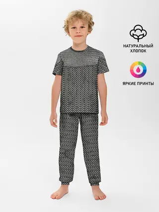 Детская пижама с брюками / Кольчуга с горловиной