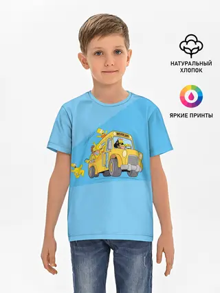 Детская базовая футболка / Автобус в Неверленд
