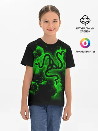 Детская базовая футболка / RAZER