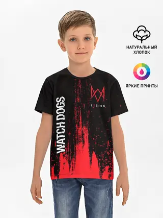 Детская базовая футболка / WATCH DOGS LEGION / ВОТЧ ДОГС