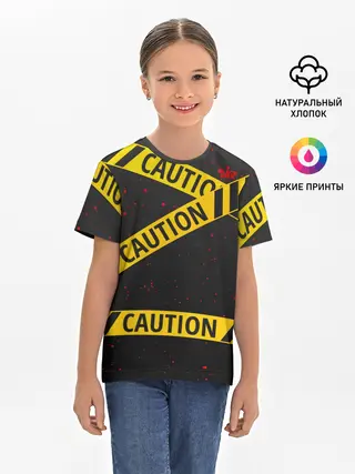 Детская базовая футболка / Caution Style
