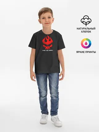 Детская базовая футболка / Fight the power